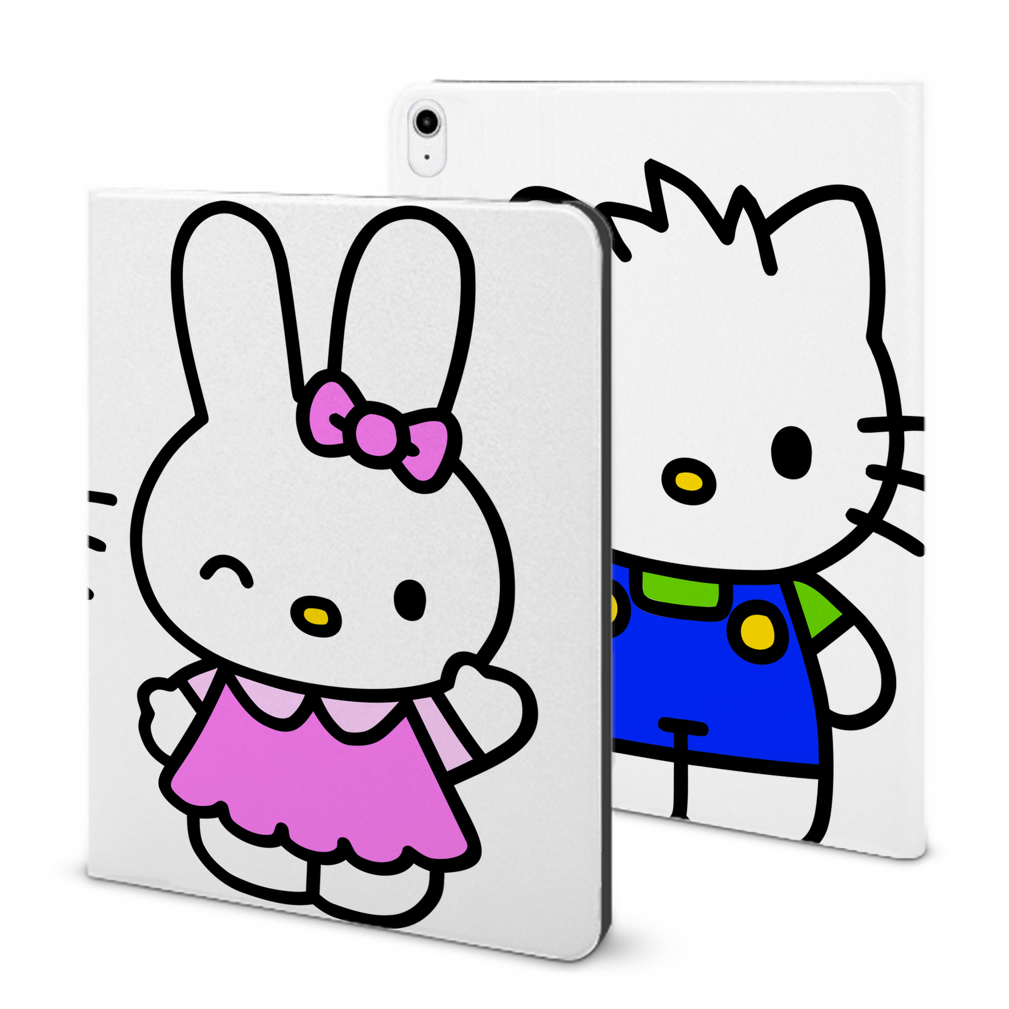 （画像用） Hello Kitty ハローキティ IPadケース ペンホルダー付き ブックスタイルデザイン